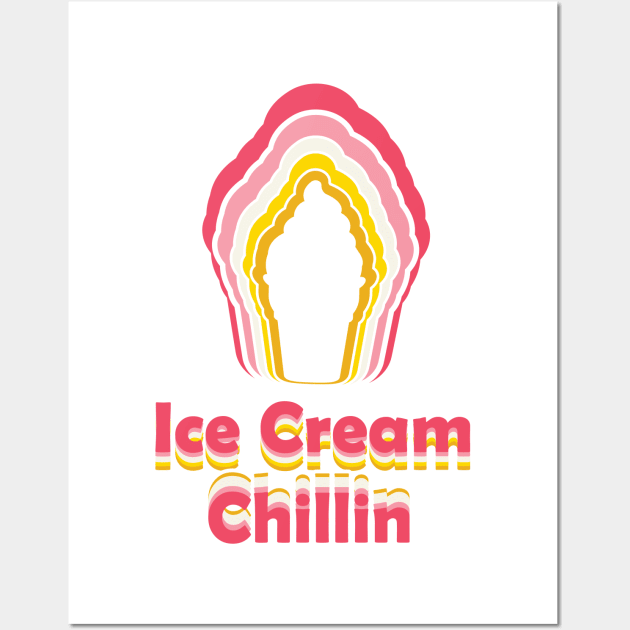 Ice Cream Chillin Girls and Women Wall Art by Jake, Chloe & Nate Co.